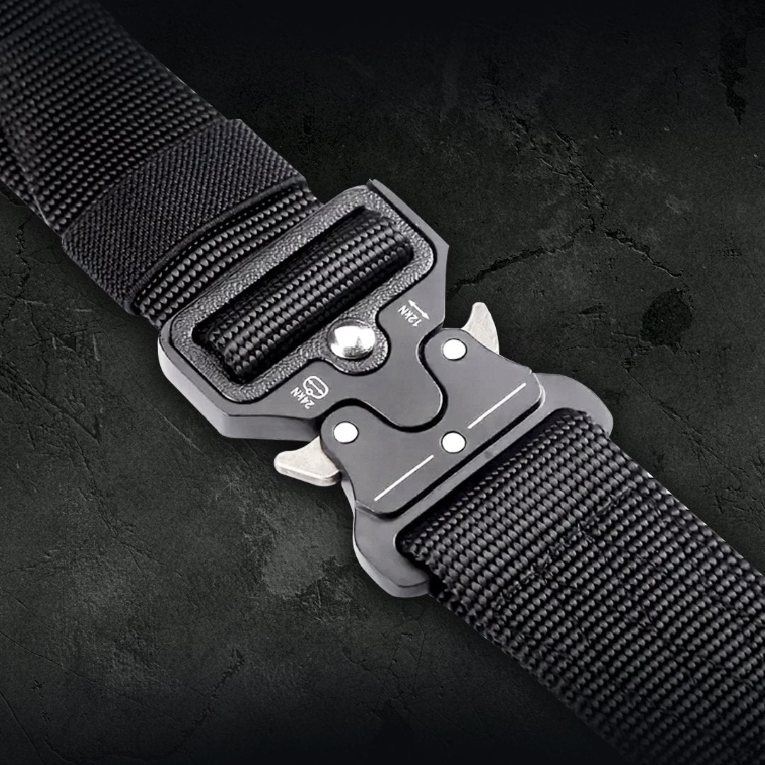 Black Tactical Belt Heavy Duty - Armament USA